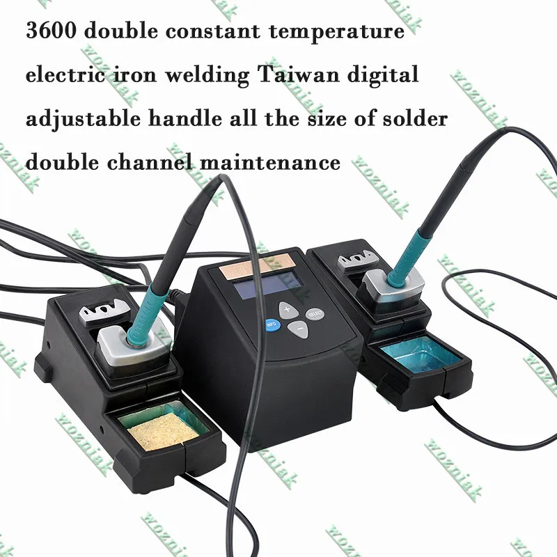 

3600 double constant temperature electric iron welding Taiwan digital adjustable handle all the size of solder double channel ma