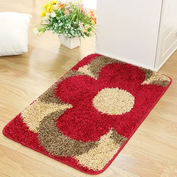 

Carpet Bath Mat With Floral Carpets Non-Slip Yoga Mats 3D Rug For Living Room,Home Decor 50x80CM tapete para sala vloerkleed