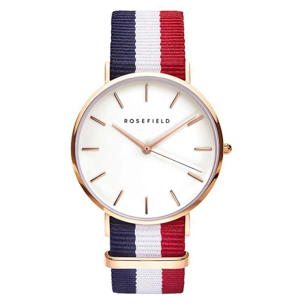 

Reloj de pulsera de moda Casual de moda para mujer de cuarzo con correa de nailon
