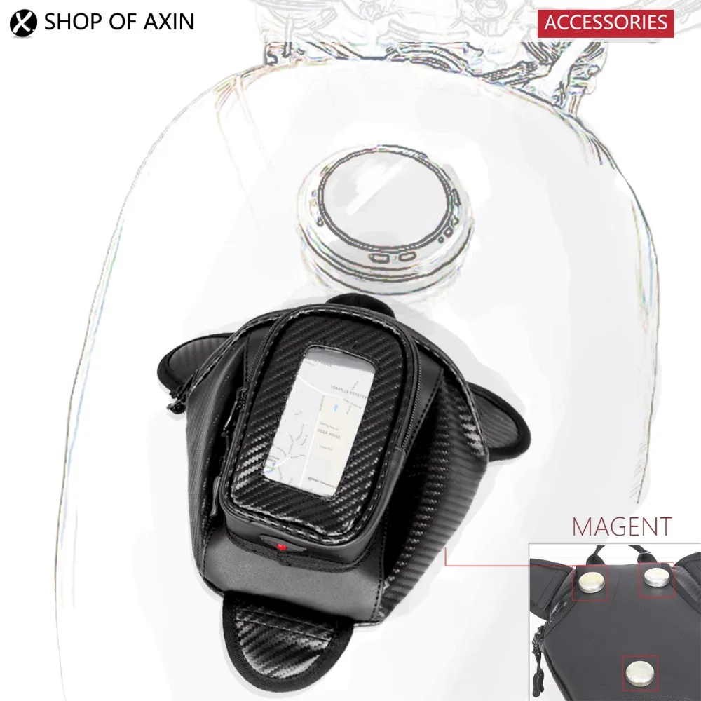 Pu leather Motorcycle oil fuel tank luggage bag General