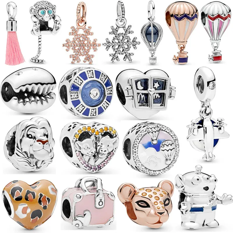 

Couqcy New Original Free Shipping Lion Princess Toy Story Alien Woody Pendant Diy Bead Fit Original Pandora Charms Bracelet Gift