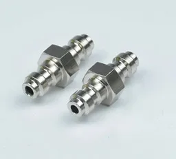 

New Paintball Airsoft Air Gun PCP Both End Male Quick Disconnect Adaptor Stainless Steel Double Male Fill Nipple 2PCS