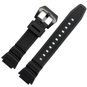 

Hot sale High quality Black Silicone watchband Rubber Strap For Casio CASIO EQW-M1100C/EQW-A1000B men Watchband Bracelet