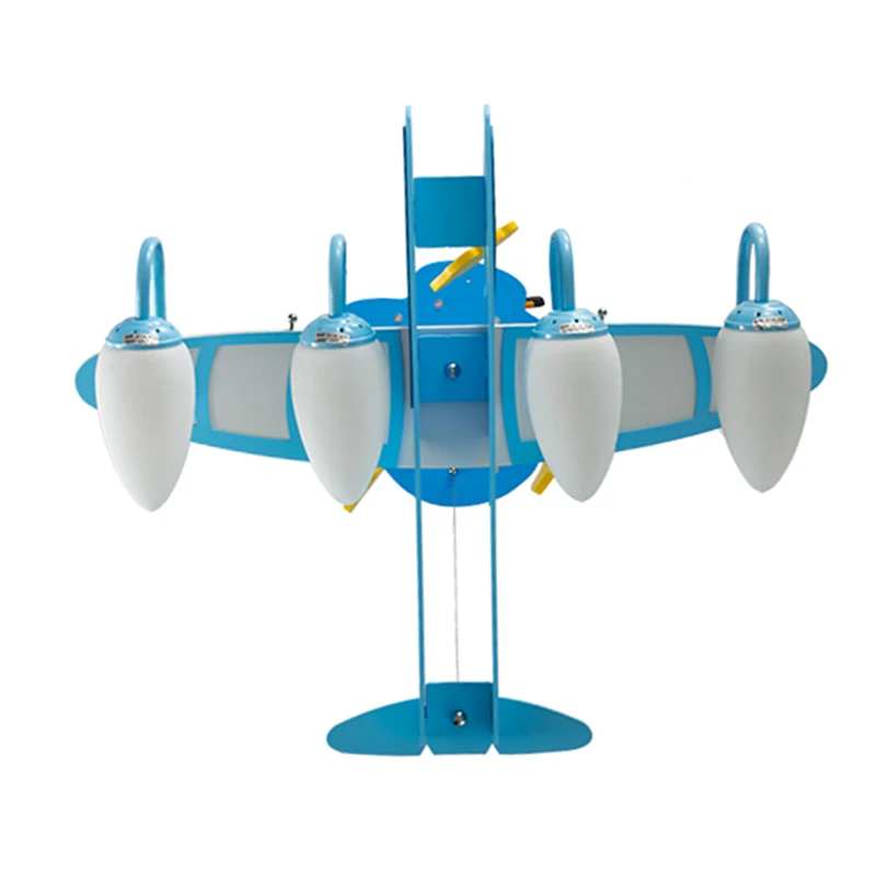 

Children room blue plane absorbs droplight lamp modern contracted and lovely cartoon room plane droplight is provided