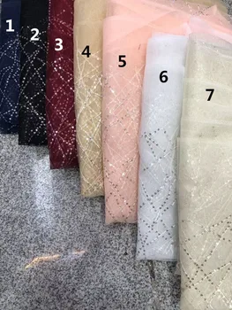 

nice looking feather embroidery tulle mesh lace fabric Jolin-10.908 with good quality for party dress