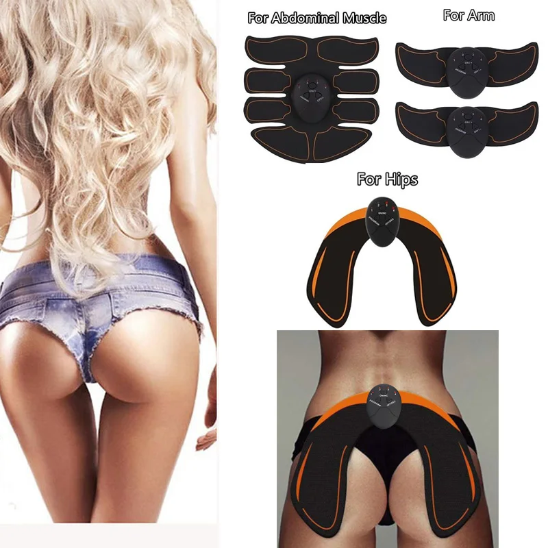 

EMS Hip Trainer Muscle Exerciser Abdominal Machine Electric Muscle Stimulator Fitness Toner Belly Leg Arm Exercise Toning Gear