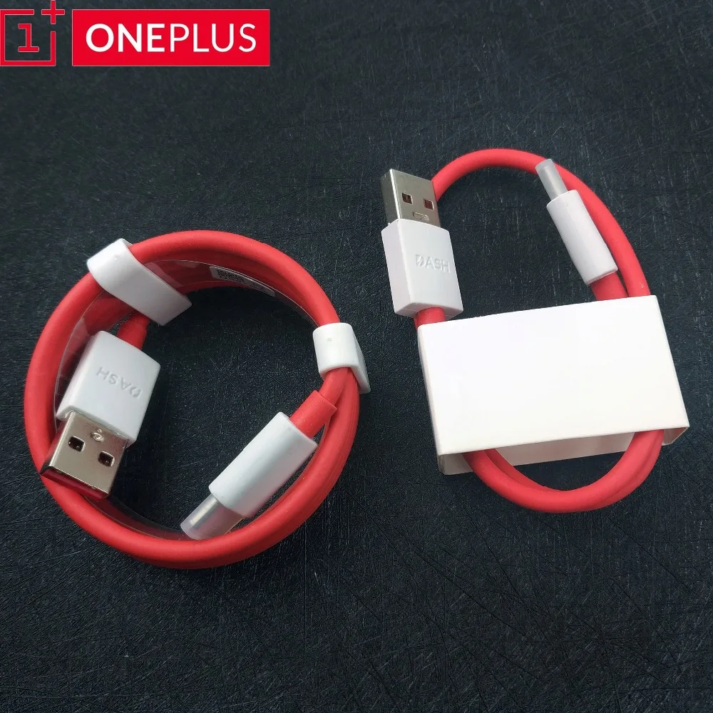 

Oneplus Dash Charger cable oneplus 5 5t 6 6t 3 3t smartphone Quick fast usb type-c charge data line 35/100cm 4A red round cable