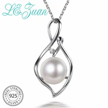 L& zuan натуральный культивированный пресноводный жемчуг кулон романтическая роскошь 925 Серебряный кулон ожерелье для женщин ювелирные изделия из серебра