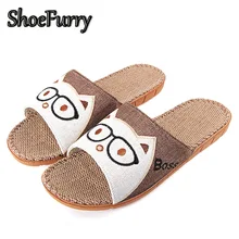 Летние льняные домашние тапочки; мужская повседневная обувь; нескользящие домашние Тапочки для ванной; мужские пляжные сандалии с рисунком кота; льняные тапочки Мягкие Нижние Тапочки Спальни мужские Дышащие Пот Дома