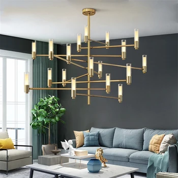 

Post Modern Luxury Meteor Chandeliers Lights Living Room Bedroom Hanging Lamp Nordic Villa Restaurant Adjust Rotation Luminaires