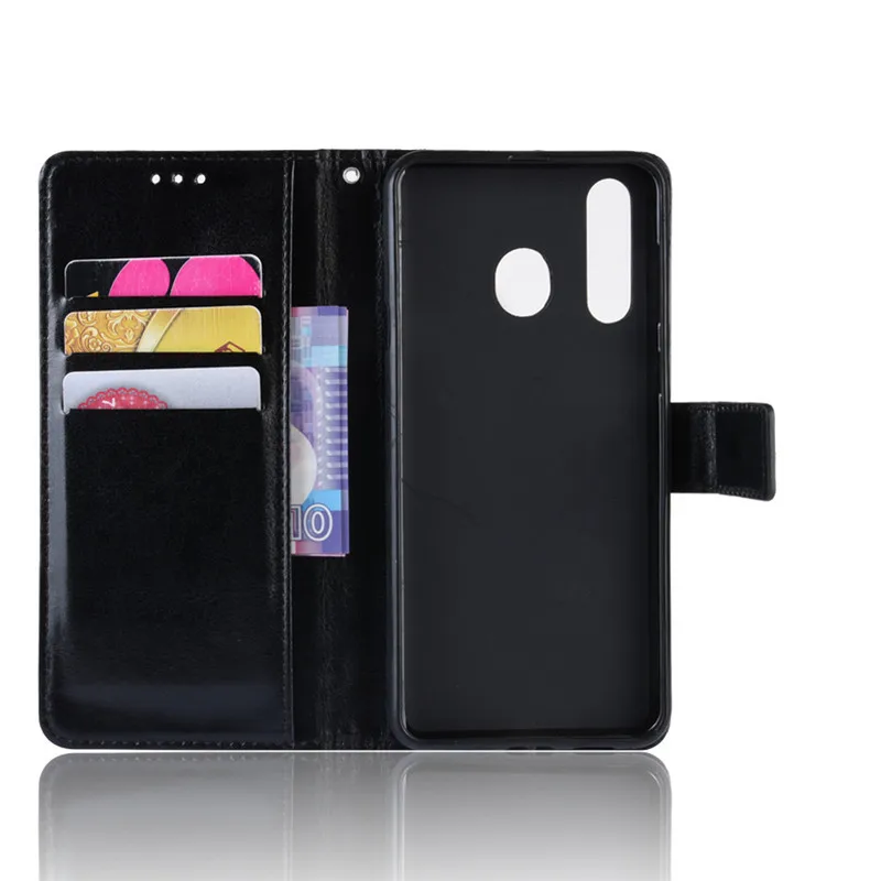 For Samsung Galaxy A60 Case Luxury Leather Flip Wallet Phone Case For Samsung A 60 A606F A606 Case Stand Function Card Holder