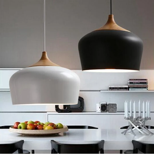 LukLoy Hanglampen, Moderne Keuken Licht Hout Lampenkap Verlichting ... LukLoy Hanglampen, Moderne Keuken Licht Hout Lampenkap Verlichting ...