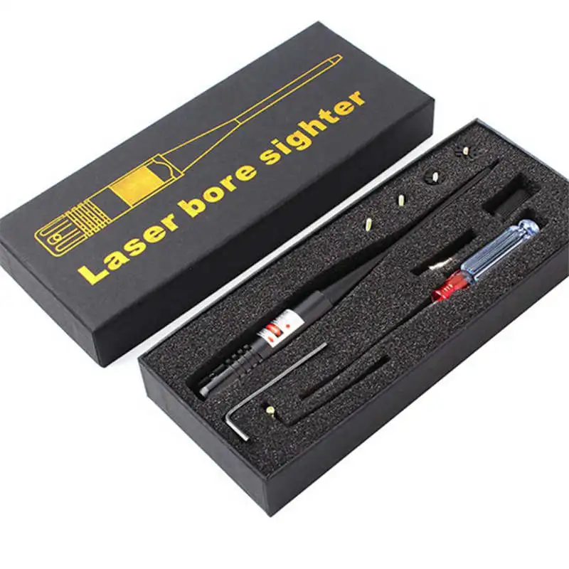 

Scope Calibrator Aiming Pointer kit Red Dot Laser Collimator for 0.22 to 0.50 Bore Sighter Sight Scopes Calibration