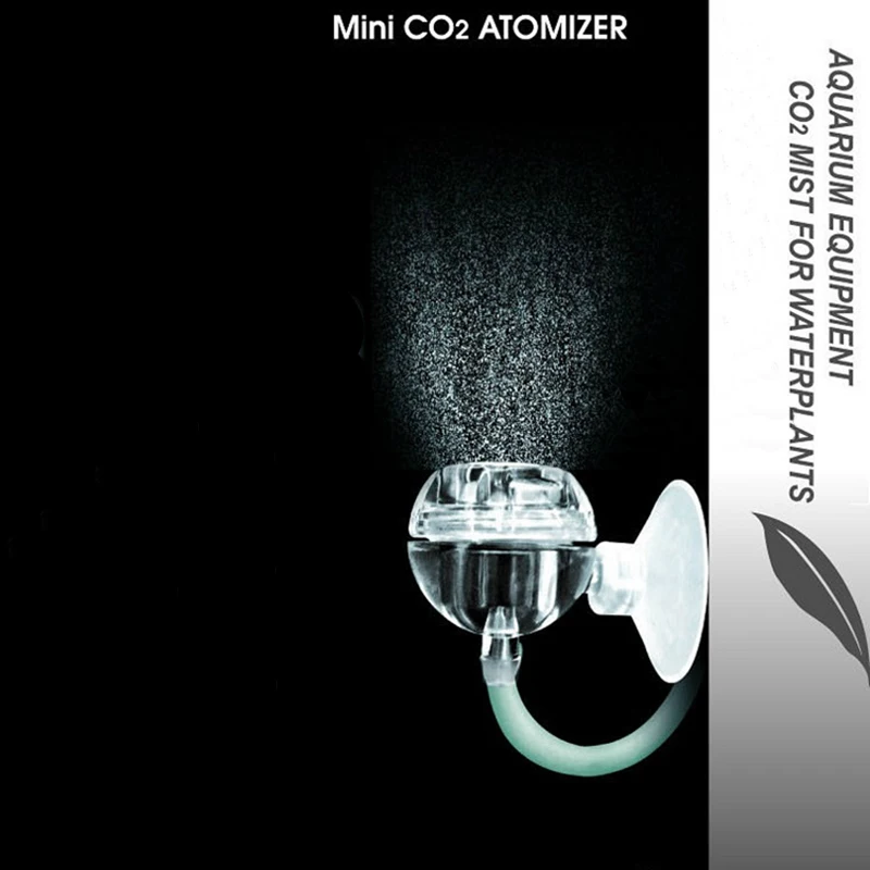 

mini co2 atomizers crystal ball diffusers for water plants aquarium fish tank co2 system equipments