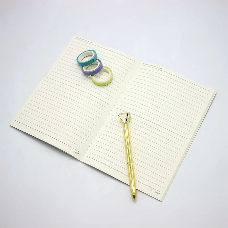 A5 60 страниц мраморный дизайн блокнот в мягкой обложке журналы планирования путешественника линии состав дневник Япония стичинг переплет