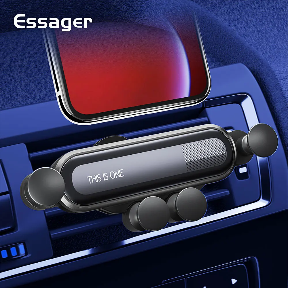 

Essager Gravity Car Phone Holder for iPhone Samsung S10 360 Holder for Phone in Car Air Vent Car Mount Mobile Cell Phone Holder