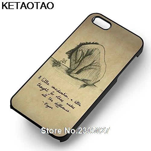 KETAOTAO Eeyore винтажные Мультяшные чехлы для телефонов iPhone 4S 5C 5S 6 6S 7 8 Plus X Samsung NOTE чехол
