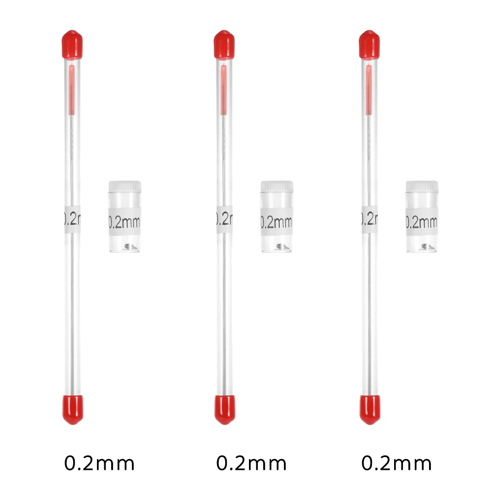 Носовая насадка для аэрографа, игла 0,2 мм, 0,3 мм, 0,5 мм, замена для аэрографа, распылитель, модель распылителя, аксессуары для краски - Цвет: 3Pcs 0.2