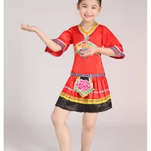 Костюмы Miao Китайский народный танец костюм Hmong одежда