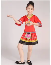 Мяо костюмы китайский народный танцевальный костюм одежда хмонг