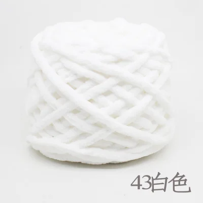 1 шт = 100 г thick cotton yarn Мягкая теплая толстая шерсть ледяная пряжа молочный хлопок линия грубой шерсти вязание крючком Пряжа ручной вязки пряжа для шарфа обувь свитер - Color: 43