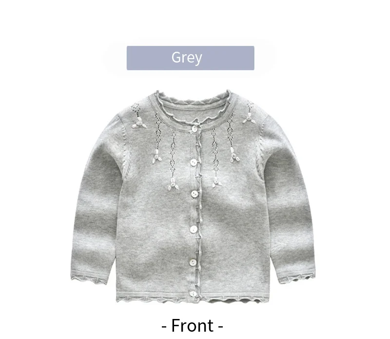 Sweet Flower Baby Sweater Ruffles Baby Girls Cardigan Long Sleeve Knitted Kids Sweater For Girl Spring Autumn Baby Girl Clothing (12)