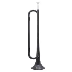 B плоская кавалерийская труба экологически чистый пластик с мундштуком для группы школьников черный цвет