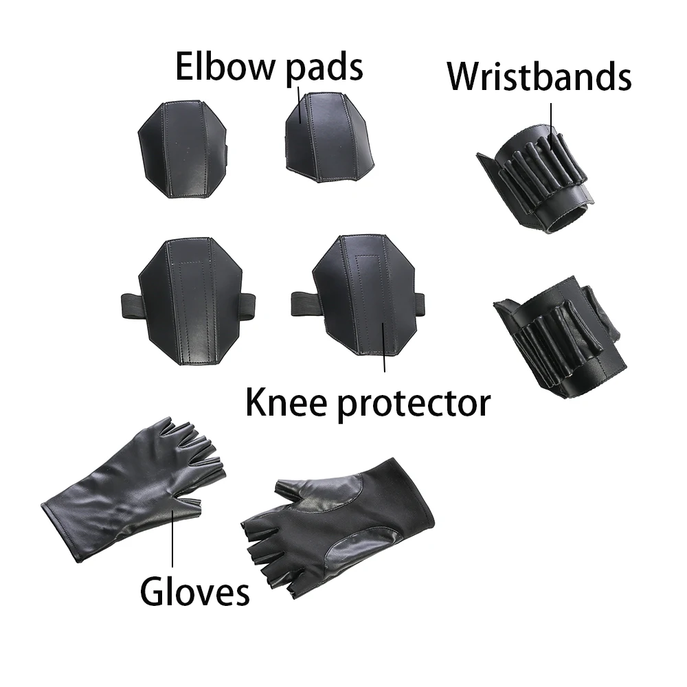 Мстители бесконечные войны черный костюм вдовы Наташа ромаофф косплей костюм карнавал Хэллоуин костюмы для женщин полный комплект - Цвет: parts
