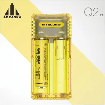 

NITECORE Q2 2 slots IMR/Li-ion battery charger 2A fast charging and colorful for rechargeable batteries