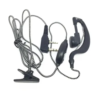 

6PCS White Knitted Wire Earphone for baofeng UV5R BF888S UV82 for kenwood quansheng wouxun UV8D radios