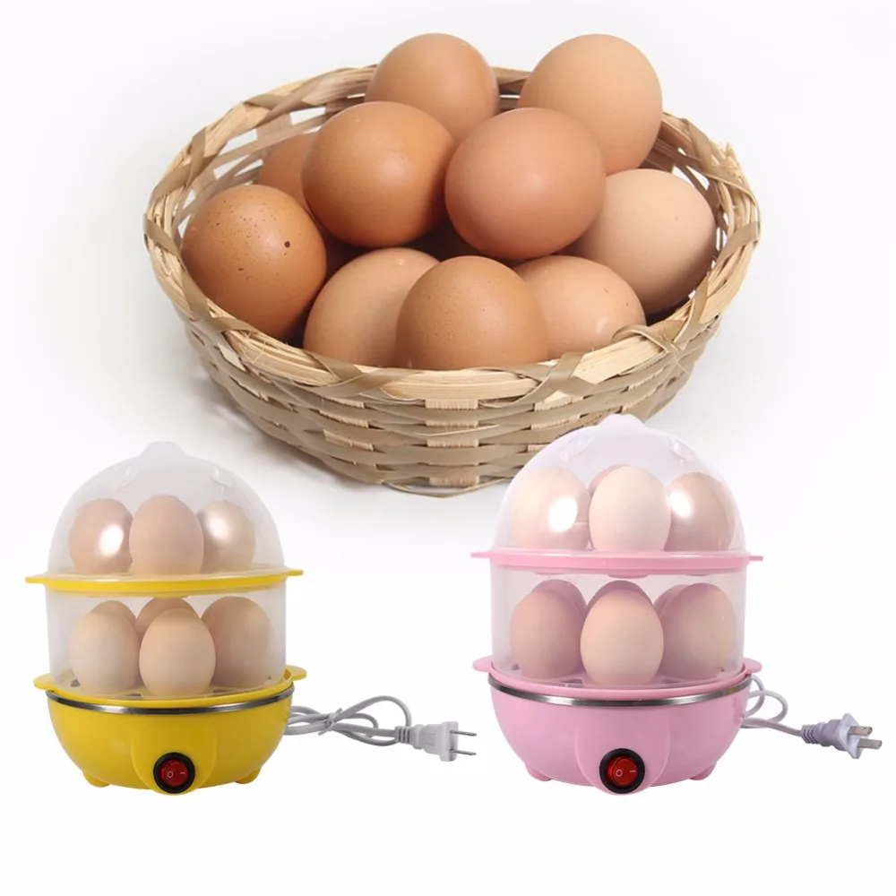 Double Layer Electric 14 Egg Boiler Egg Cooker Eggs Steamer Home