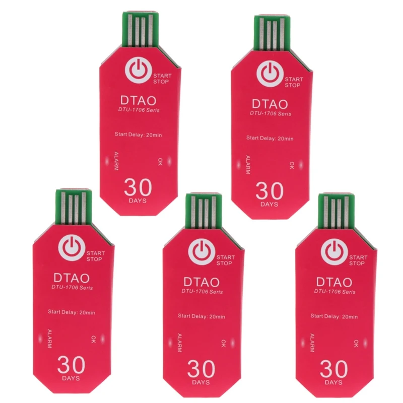 

5PCS Waterproof PDF One Time USB 2.0 Temperature Data Logger Biological Medicine