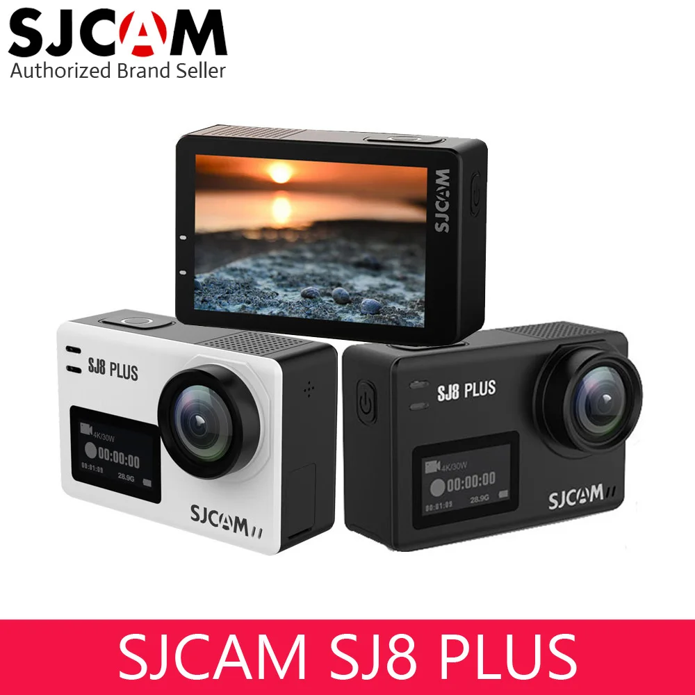 

SJCAM SJ8 PLUS Helmet Action Camera 4K 30FPS Sports Cam with EIS 170 Wide Angle Touch Screen for Underwater Outdoor Activity