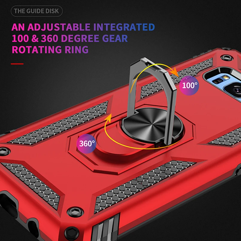 Bracket Ring Case For Samsung Galaxy S10 S8 S9 PLus Luxury Cases A50 A30 A70 A7 A8 2018 Car Magnetic Bumper |