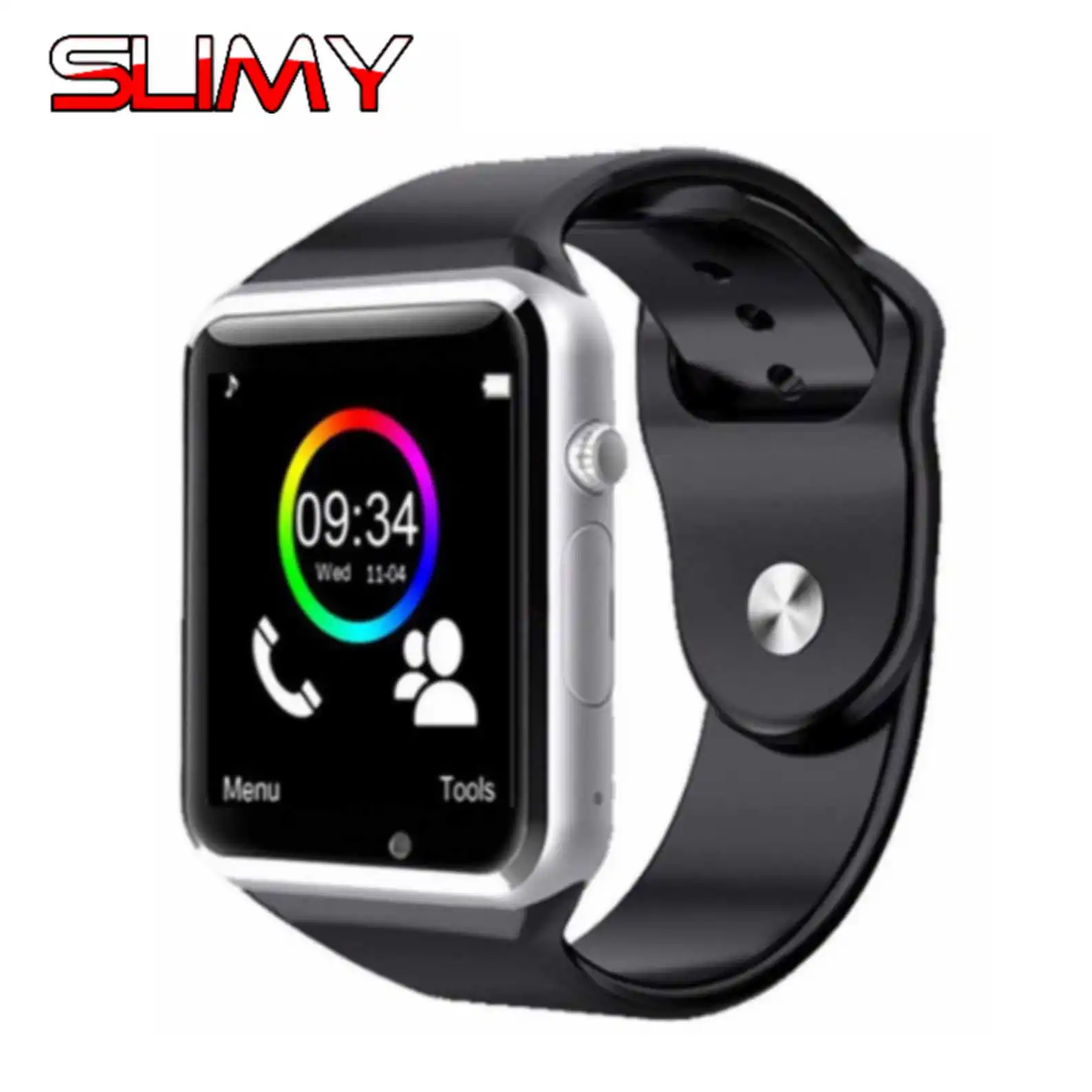 

Slimy W8 A1 Bluetooth Smart Watch Phone Support 2G SIM TF Card For Android IOS Phone Camera Smartwatch Hours Clocks PK DZ09 Y1