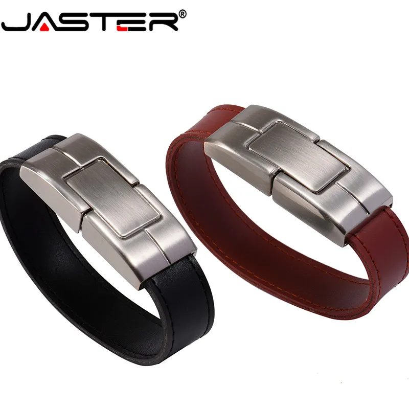 JASTER usb 2 0 Новый стиль коричневый/черный кожаный Модель 64 ГБ 8 16 32 4 флэш накопитель с