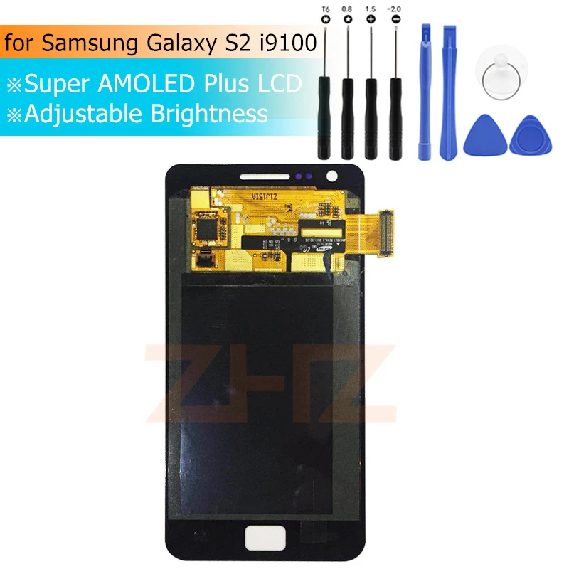Супер Amoled для Samsung Galaxy S2 i9100 ЖК дисплей кодирующий преобразователь сенсорного