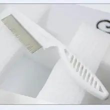 Двойного назначения 14 см Металлический Гребень от педикулеза укладки Расчёска, облегчающая Расчесывание Волос как нит удалить близкий зубчатый гребень для ухода за волосами инструмент для чистки головы