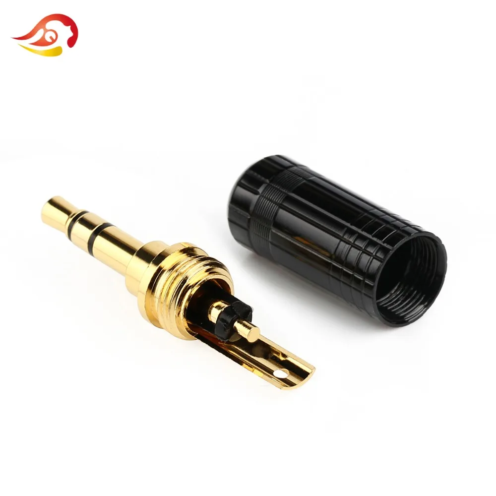 10pcs 90 Degree Jack 3 5 mm Headphone Plug Right Angle 3 Pole Stereo Audio Jack Connector for Cable Adapter