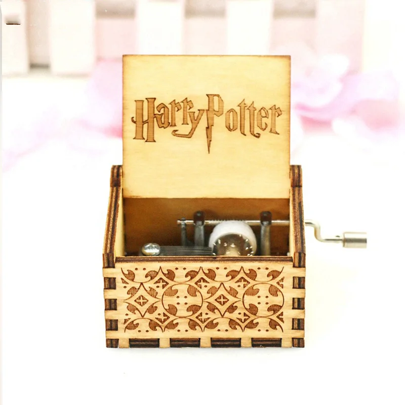Star Wars Antique Carved wooden Hand Crank Frozens Pink Panther To Alice game of Thrones Christmas gift Hogwarts Music Box Star Wars Antique Carved wooden Hand Crank Frozens Pink Panther To Alice game of Thrones Christmas gift Hogwarts Music Box
