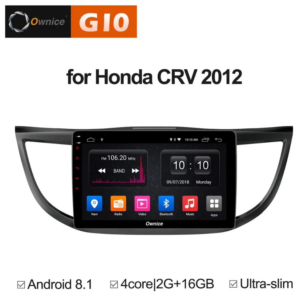 HD 1024 Quad 4Core Android 8.1 2GB RAM Car DVD Player for Honda CRV CR-V 2012 2013 2014 2015 2016 GPS Navigation Radio Stereo | Автомобили
