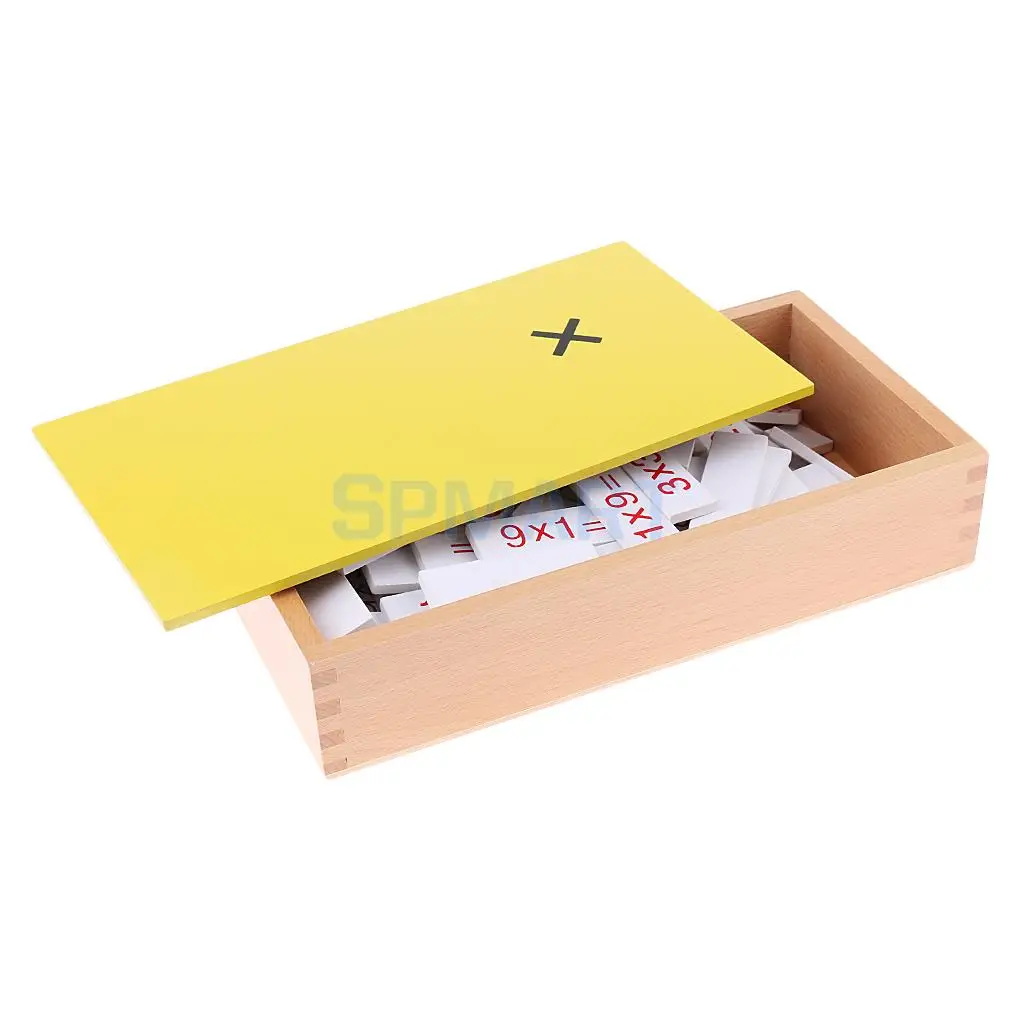

Montessori Math Materials Multiplication Equations and Products Box for Kids Educational Toys