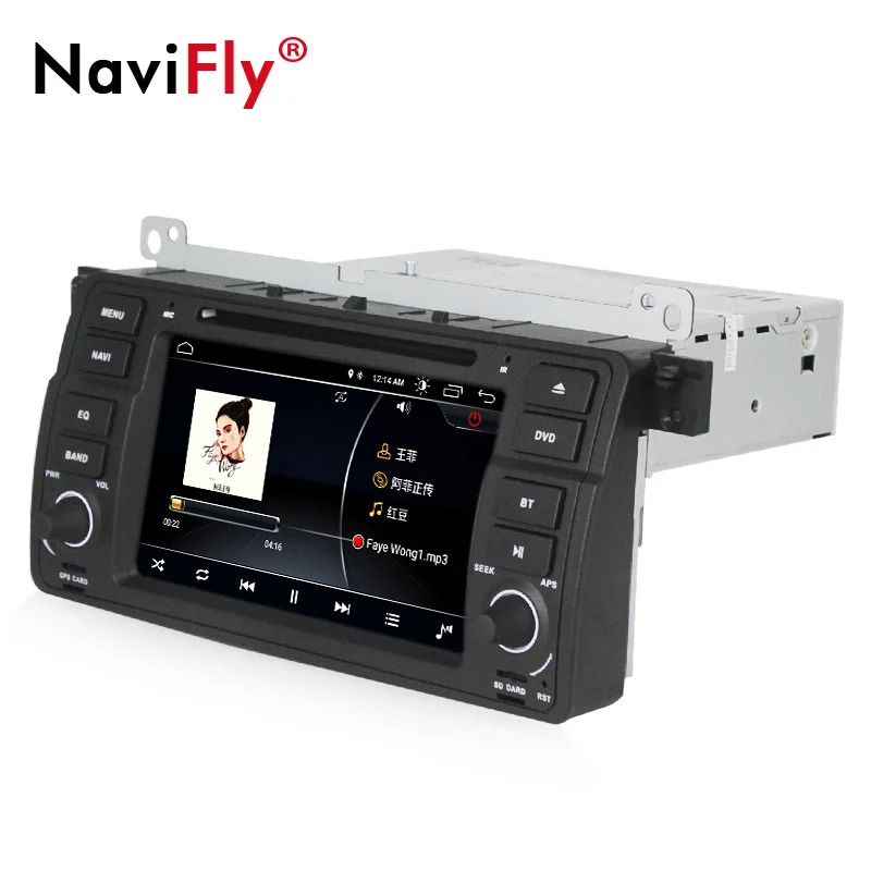 Top Android 8.1 1024*600 Car dvd multimedia player radio audio for BMW E46 M3 With GPS Navigation BT SD USB RDS free MAP MIC Canbus 3