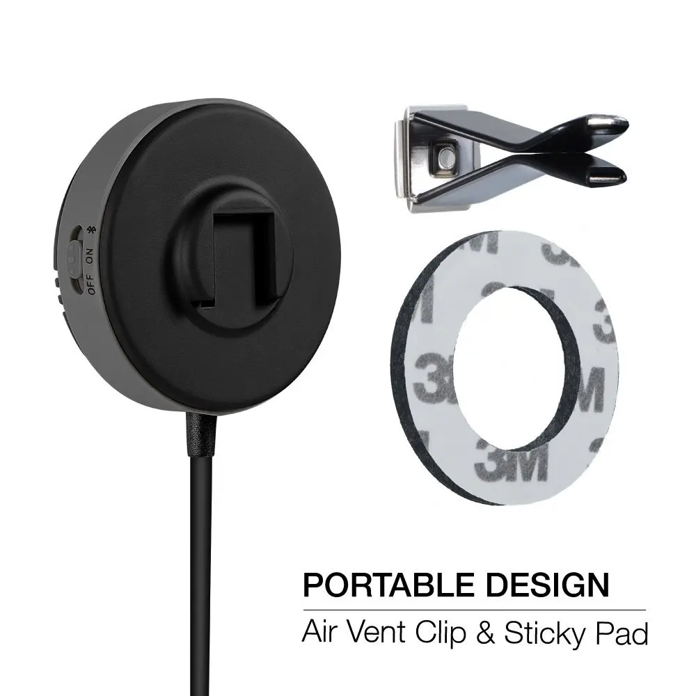 Kript 2nd Generation Bluetooth Car Kit Car Handsfree can connect two mobile phones support APTX