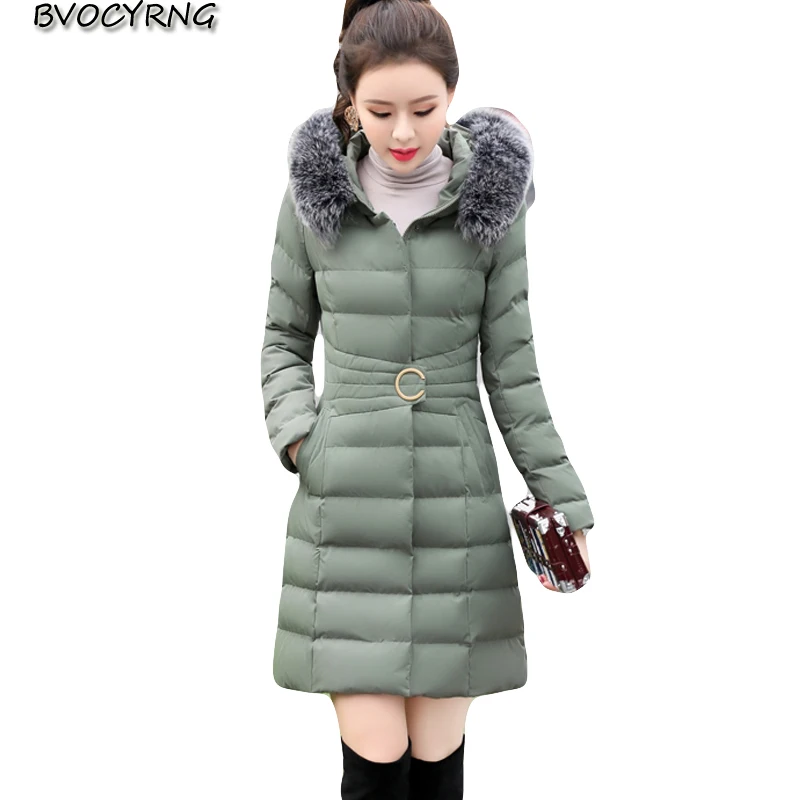 Coton Élégant Outwear Manteau À Qualité 1 Hiver 2 4 Nouveau Fourrure Mode Haute Capuchon Parka Col Femmes 5 De Longue Chaud Mince Femme 2018 Grand 3 Veste q1fwn7wv