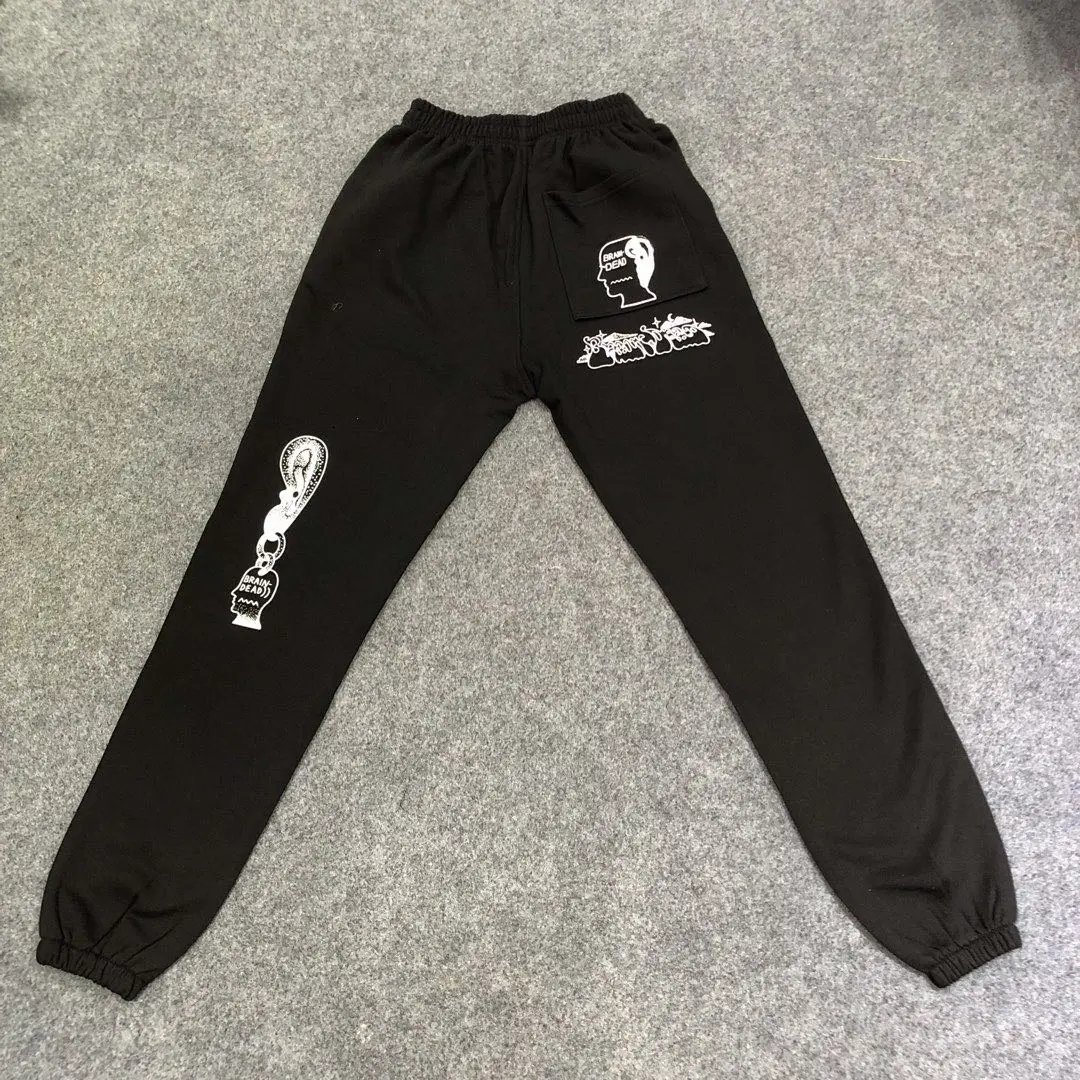 Kanye West Brain Dead Gustavo Sweatpants Autumn Winter 19SS 1 1 Joggers Black Brain Dead Gustavo 5