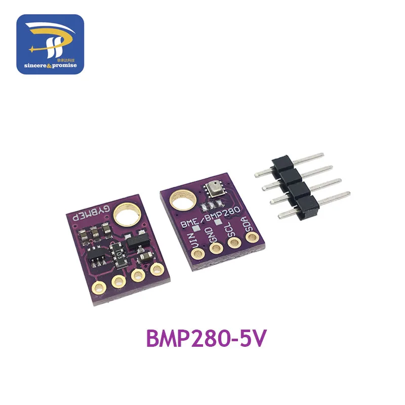 Iec SPI BMP280 3,3 В цифровой атмосферный датчик давления, датчик высоты постоянного тока, высокая точность BME280 1,8-5 В, атмосферный модуль для arduino - Цвет: BMP280-5V