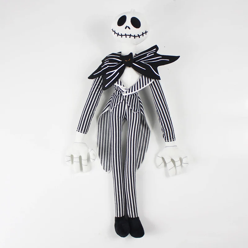 

50cm The Nightmare Before Christmas Jack Plush Toy Cute Skull Jake Soft Stuffed Doll For Kids Gift