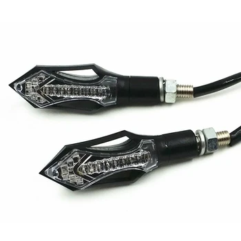 

Mayitr 2pcs Two-use LED Motorcycle Amber Turn Signal Light Red Brake Indicators Blinkers Flicker Lamp
