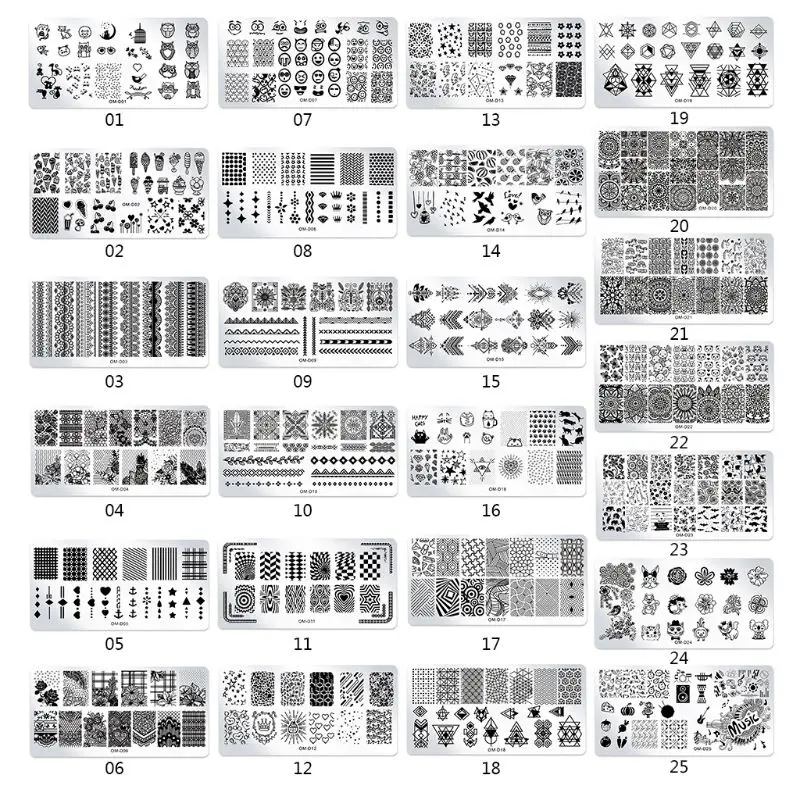 

1PC Nail Art Stamper Manicure Image Stamping Polish Template Plate Tool